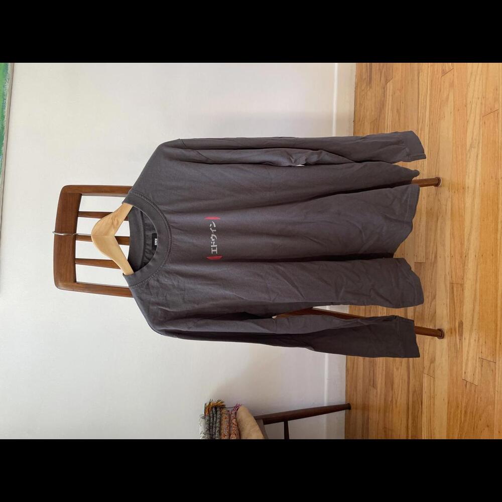 Edwin long sleeve grey shirt men S